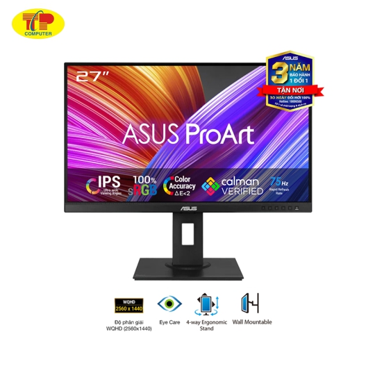 Màn hình ASUS ProArt PA278QEV (27 inch/WQHD/IPS/75Hz/5ms)