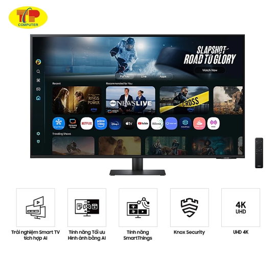 Màn hình thông minh Samsung M70D LS43FM702UEXXV (43 inch/UHD/VA/60Hz/4ms/loa)