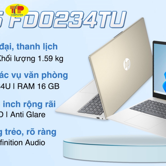 Laptop HP 15 fd0234TU i5 1334U/16GB/512GB/Win11 (9Q969PA) 