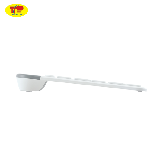 Bàn phím không dây Logitech K580 Pale Grey (USB/Bluetooth/Trắng)