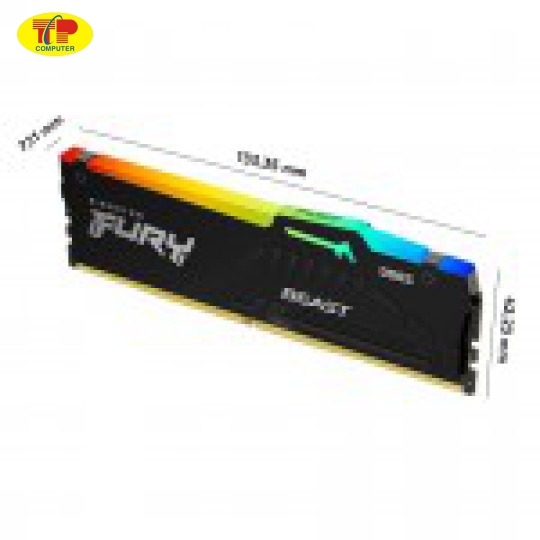 RAM Desktop KINGSTON Fury Beast RGB (KF556C40BBAK2-32) 32GB (2x16GB) DDR5 5600MHz