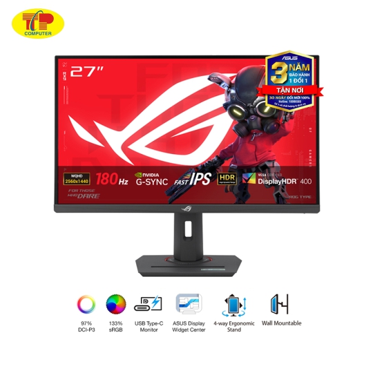 Màn hình ASUS ROG XG27ACS (27 inch/QHD/Fast IPS/180Hz/1ms/USB-C)