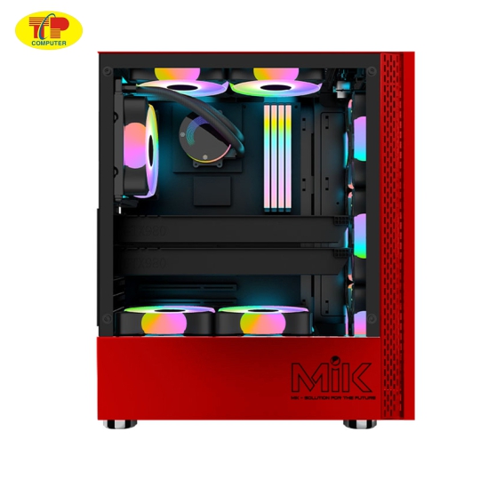 Thùng máy MIK DT03 RED LUFFY (No Fan)