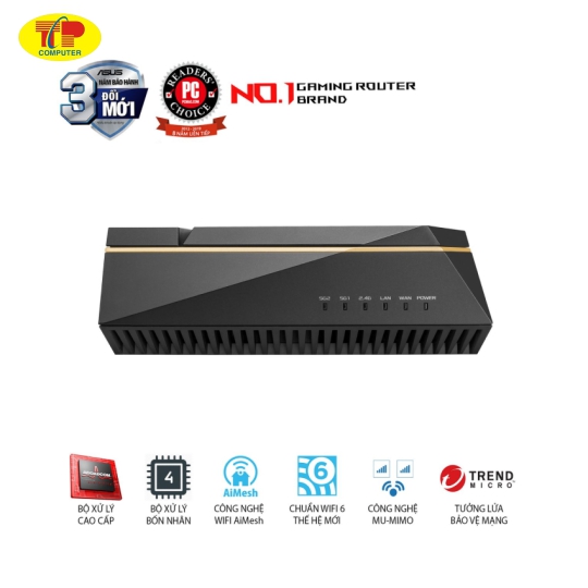 Bộ phát Wifi ASUS RT-AX92U (Wifi 6/Mesh/AX6100) 