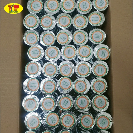 Giấy in nhiệt bọc bạc K80x38mm