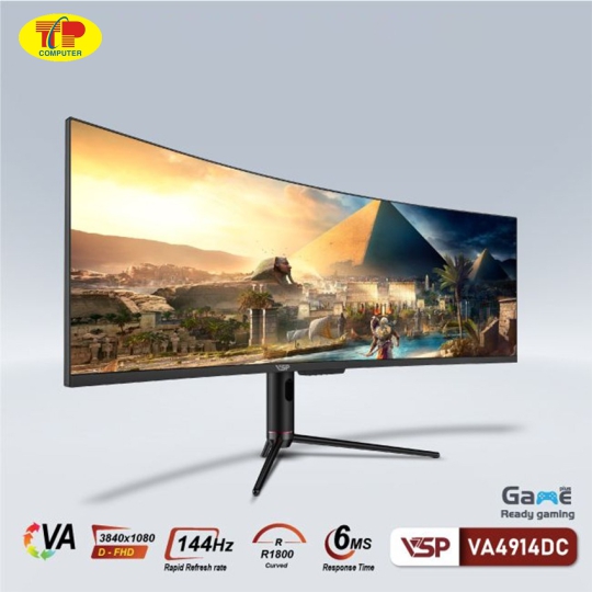 Màn hình VSP VA4914DC (49 inch/DFHD/VA/144Hz/6ms/cong) 