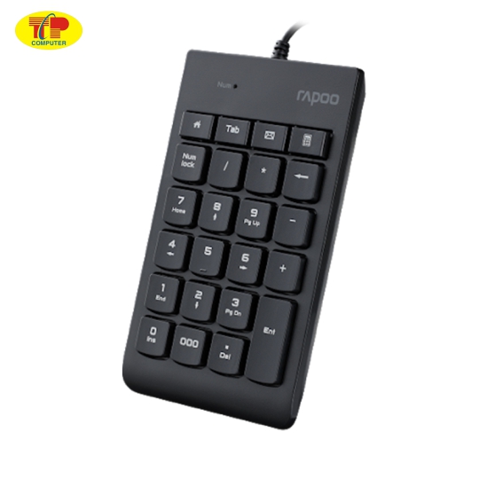 Bàn phím số Rapoo K10 đen (USB)