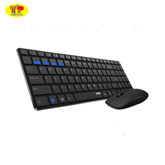 Bộ Bàn phím chuột không dây Rapoo 9300M đen (USB)