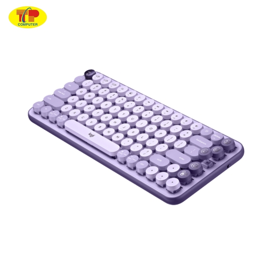 Bàn phím không dây Logitech Pop Keys TÍM (LAVENDER) 920-011227