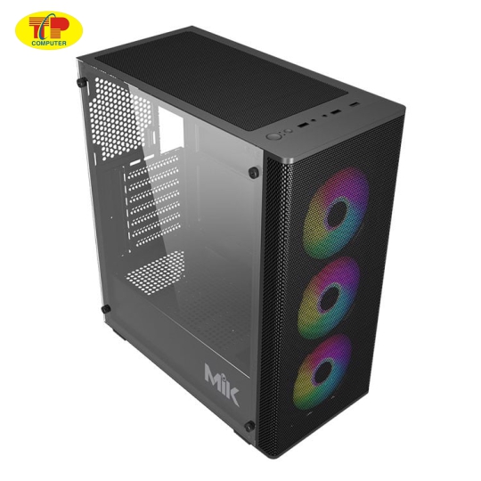 Vỏ Case MIK AION BLACK 3FA (ATX/Mid Tower/Màu Đen/3Fan ARGB)