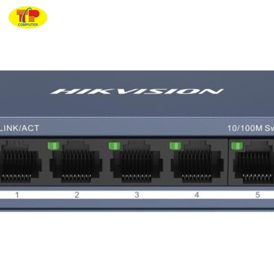 Switch 5 cổng HIKVISION DS-3E0105-O (5 ports 10/100M RJ45, Vỏ kim loại)