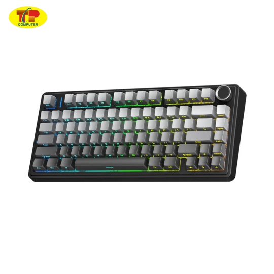 Bàn phím cơ Aula F75 Pro Black Gradient - Reaper switch (Wireless 2.4Ghz /Bluetooth/Dây USB)