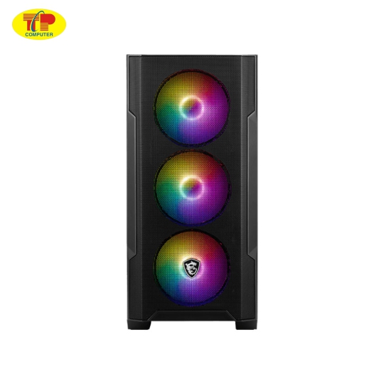 Vỏ case MSI MAG FORGE M100A black (mATX/Màu Đen/Kèm 4 fan)
