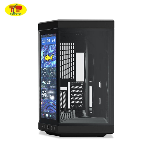  Vỏ case HYTE Y70 Touch Infinite - Pitch Black (ATX/Mid Tower/Màu Đen)