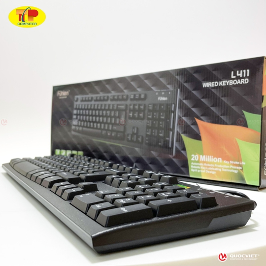 Bàn phím Fuhlen L411 (USB/đen)