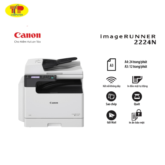 Máy In Canon iR2224N - LASER ĐEN TRẮNG ĐA NĂNG A3