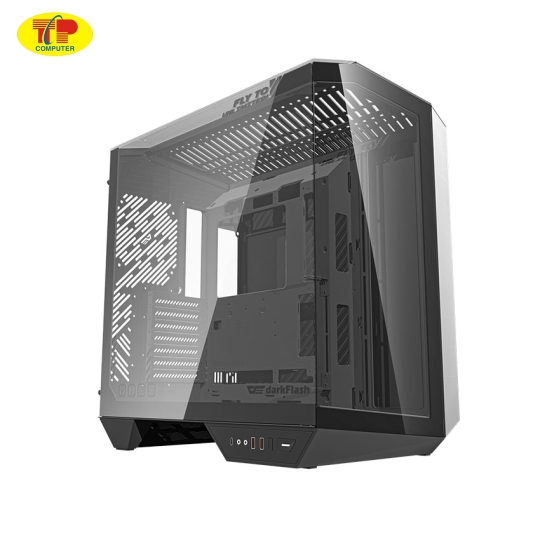 Vỏ Case DARKFLASH DY470 BLACK (Atx/Mid Tower/Màu Đen)