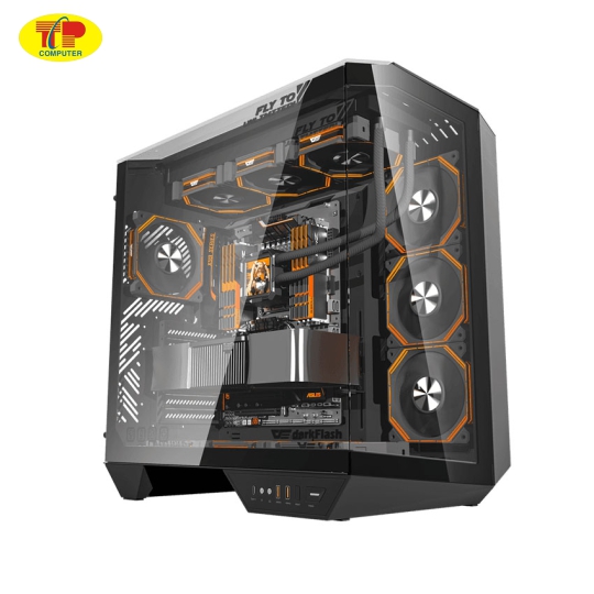 Vỏ Case DARKFLASH DY470 BLACK (Atx/Mid Tower/Màu Đen)
