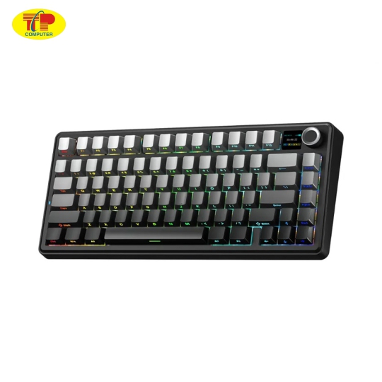 Bàn phím cơ gaming AULA F75 Max (3 Mode/ Xám Đen Gradient/ Reaper switch)