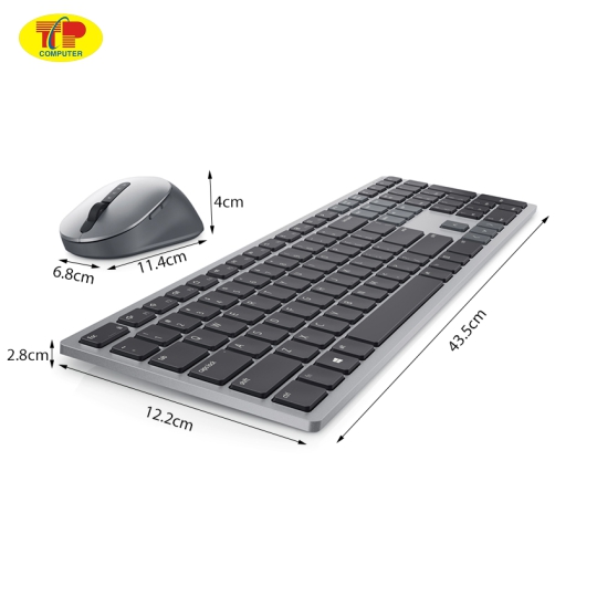 Bộ bàn phím và chuột không dây Dell KM7321W
