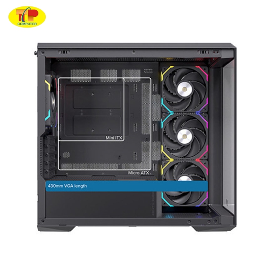 Vỏ Case EINAREX ZM800 RGB Black (ATX/4 fan RGB)