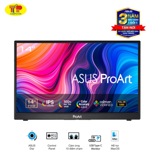  Màn hình di động ASUS ProArt PA148CTV (14 inch/FHD/IPS/60Hz/5ms)