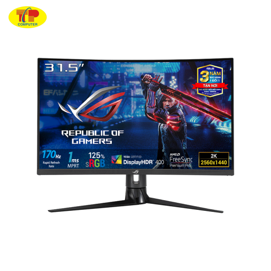  Màn hình ASUS ROG Strix XG32VC (31.5 inch/WQHD/VA/170Hz/1ms/cong)