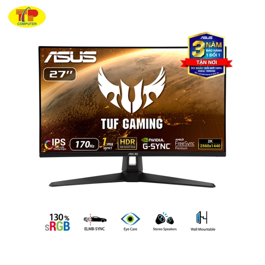 Màn hình ASUS TUF VG27AQ1A (27 inch/QHD/IPS/170Hz/1ms/loa)