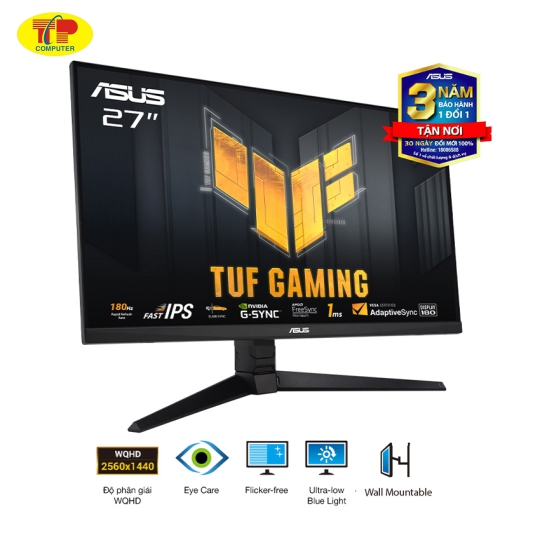 Màn hình ASUS TUF VG27AQ3A (27 inch/QHD/IPS/180Hz/1ms/loa)