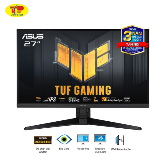 Màn hình ASUS TUF VG27AQ3A (27 inch/QHD/IPS/180Hz/1ms/loa)
