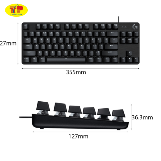 Bàn phím cơ Logitech G413 SE TKL Tactile sw (USB/PBT)