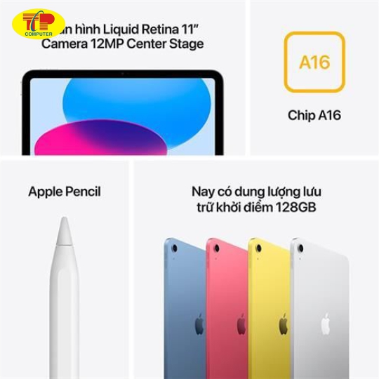 Máy tính bảng iPad A16 WiFi 256GB 