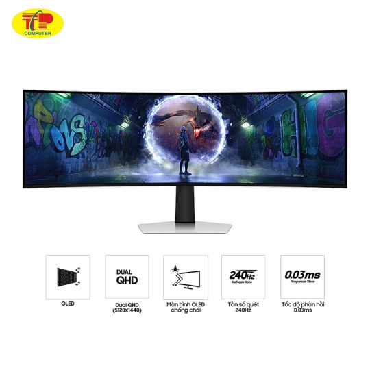 Màn hình Samsung Odyssey OLED G9 G93SD LS49DG930SEXXV (49 inch/DQHD/OLED/240Hz/0.03ms/cong)