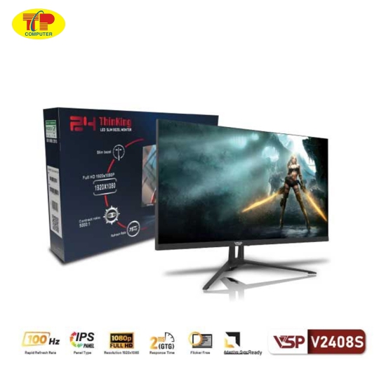 Màn hình VSP V2408S (23.8 inch/FHD/IPS/100Hz/2ms/black) 