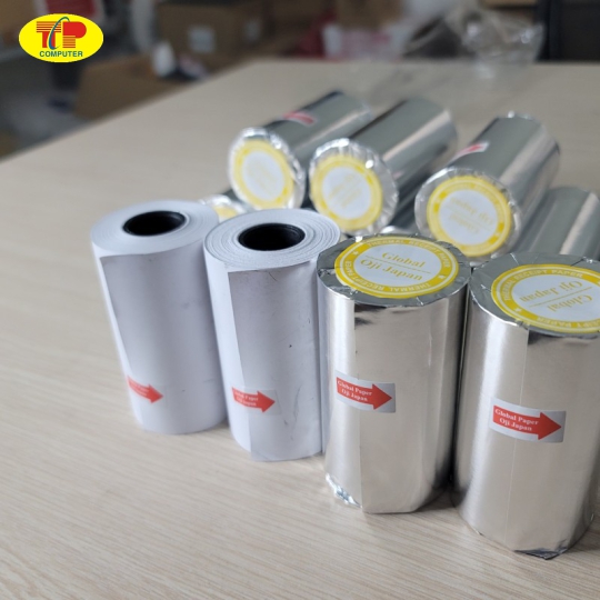 Giấy in nhiệt bọc bạc Oji K80x45mm